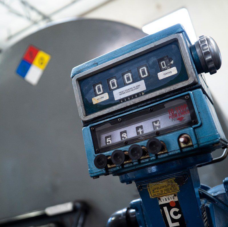 Fuel pump meter