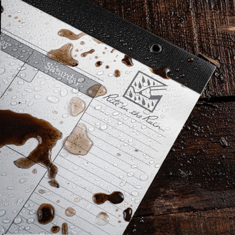 Close up of calendar.