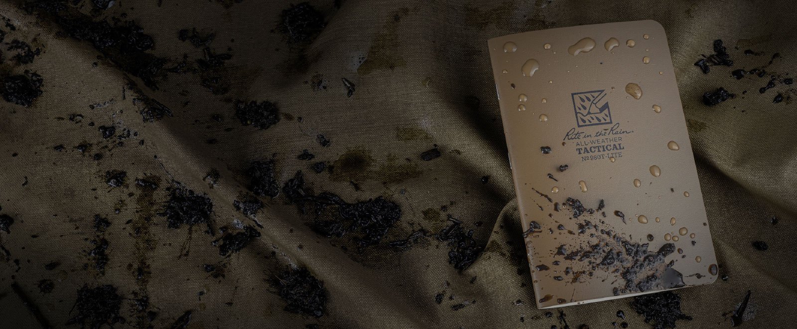 Notebook on dirty background